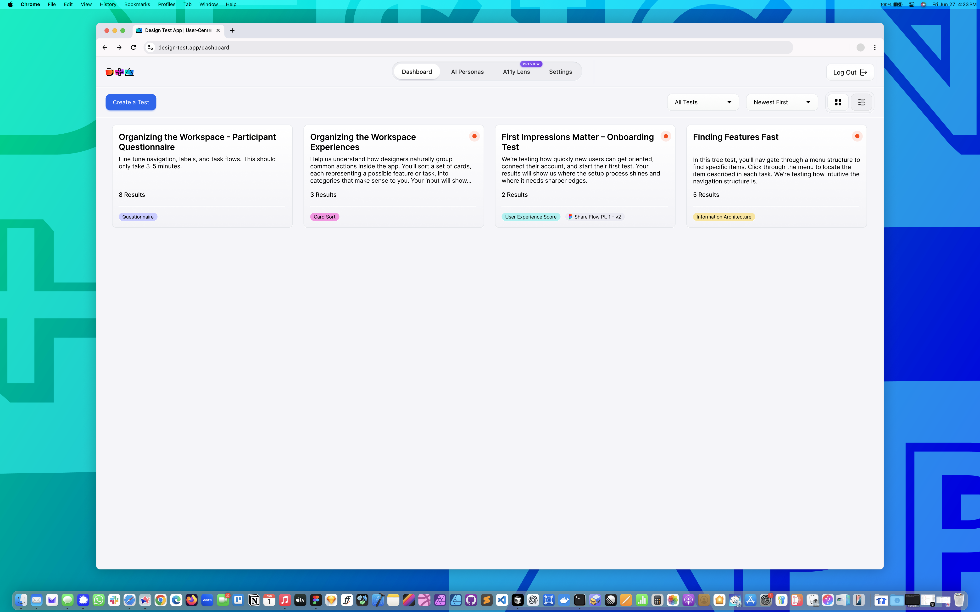 Design Test App | User-Centered Design Validation Testing